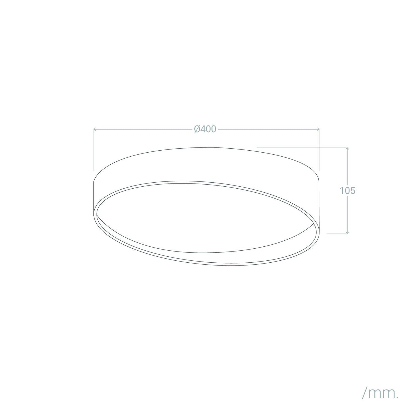 Plafón LED 28W Circular Ø400 mm CCT Seleccionable Liam
