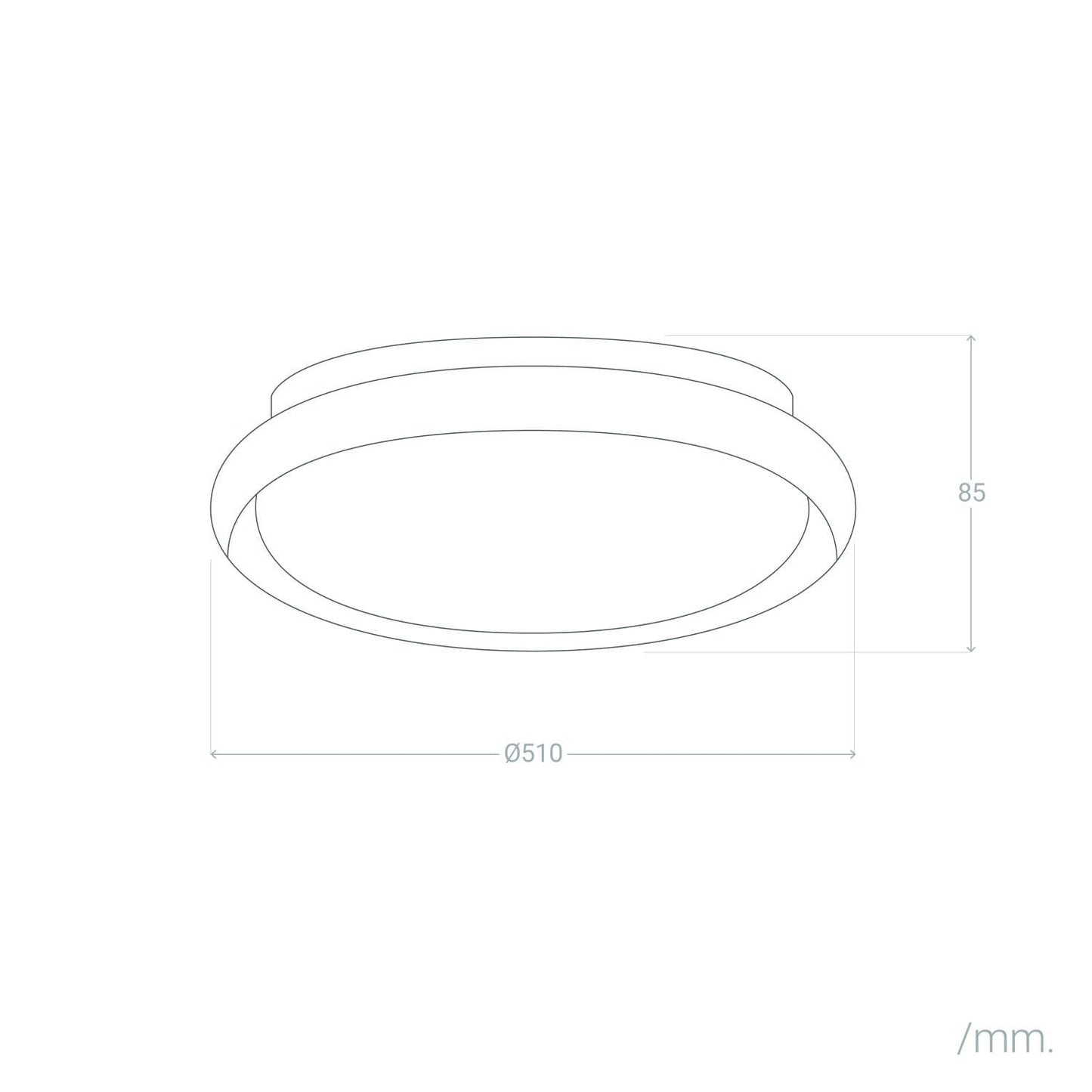Plafón LED 36W Circular Ø510 mm CCT Seleccionable Rayan