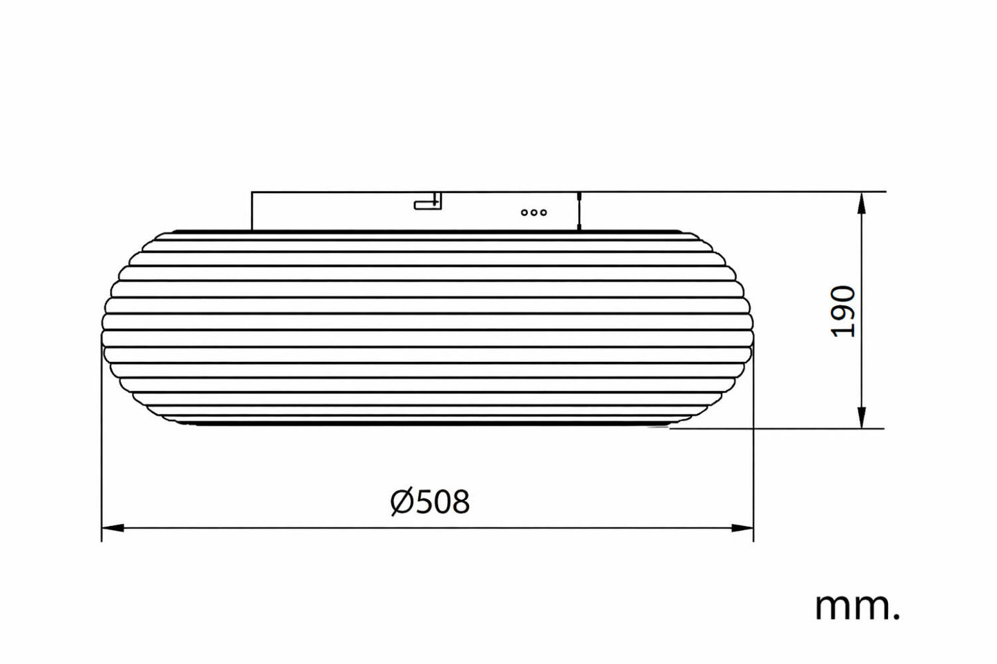 Plafón LED 48W Circular Metal Ø500 mm Junai