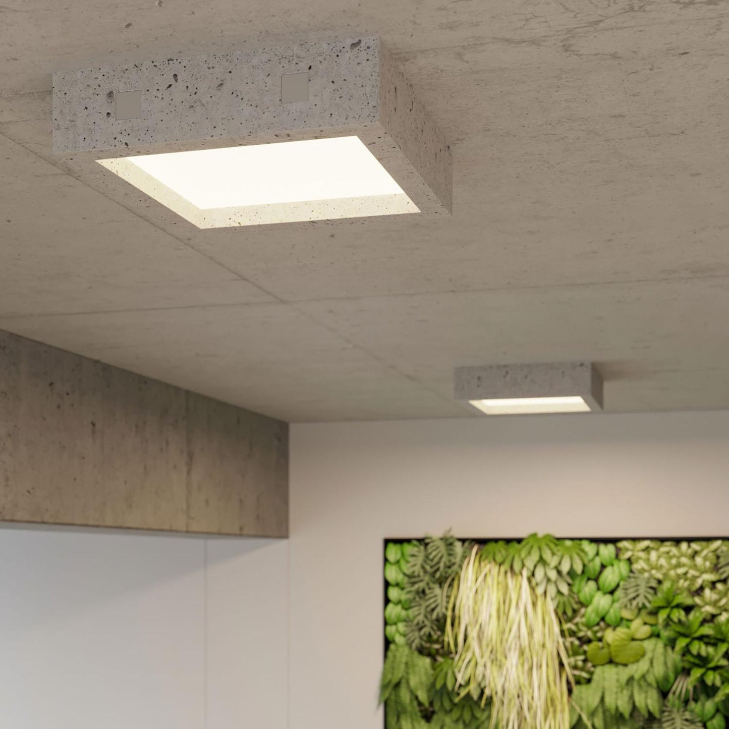 Plafón LED Riza Hormigón SOLLUX
