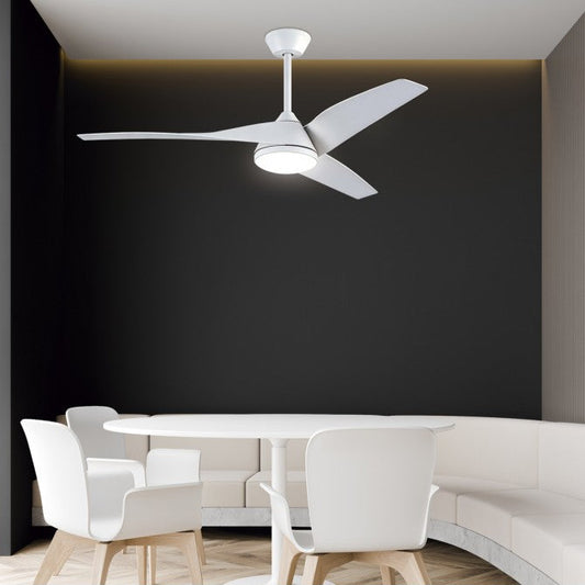 Ventilador de Techo LED PAPUA Blanco | Blanco/Madera | Negro/Madera Ø132cm