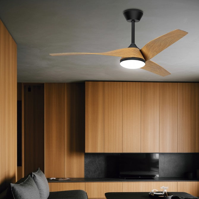 PAPUA LED Ceiling Fan White | White/Wood | Black/Wood Ø132cm