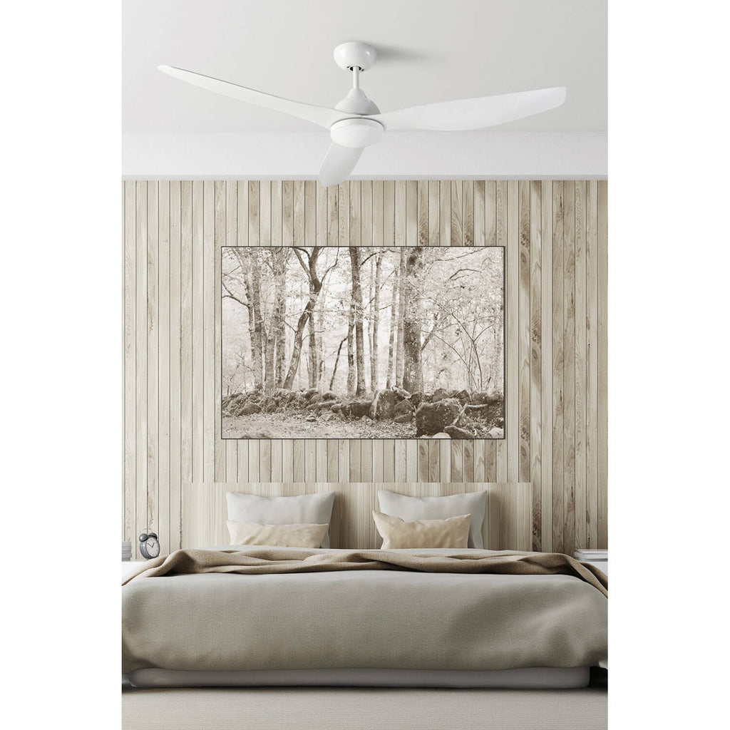 Ventilador de Techo Silencioso Nepal Blanco 132cm Motor DC LEDS-C4 30-7740-14-F9