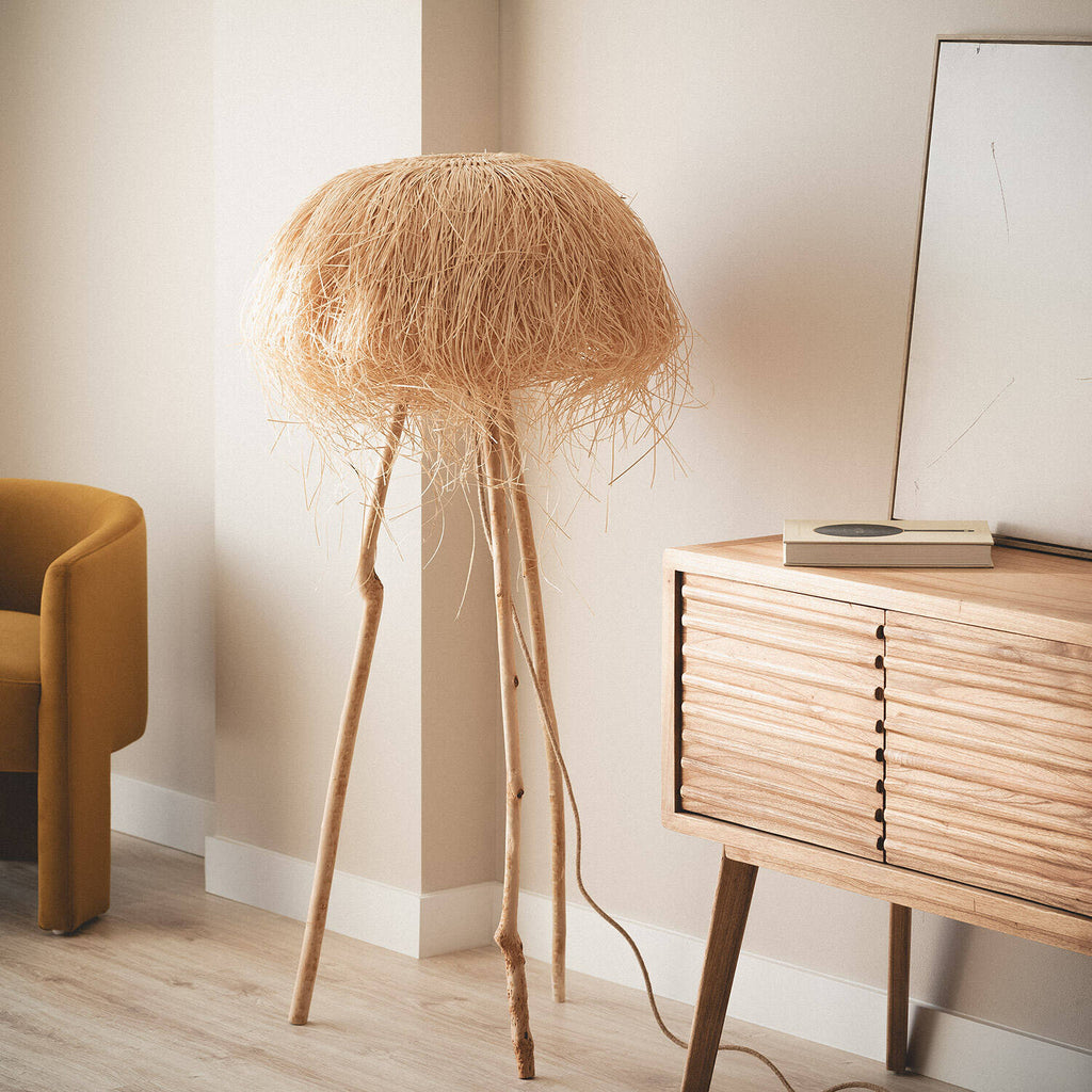 Lámpara de Pie Ratán Lasje