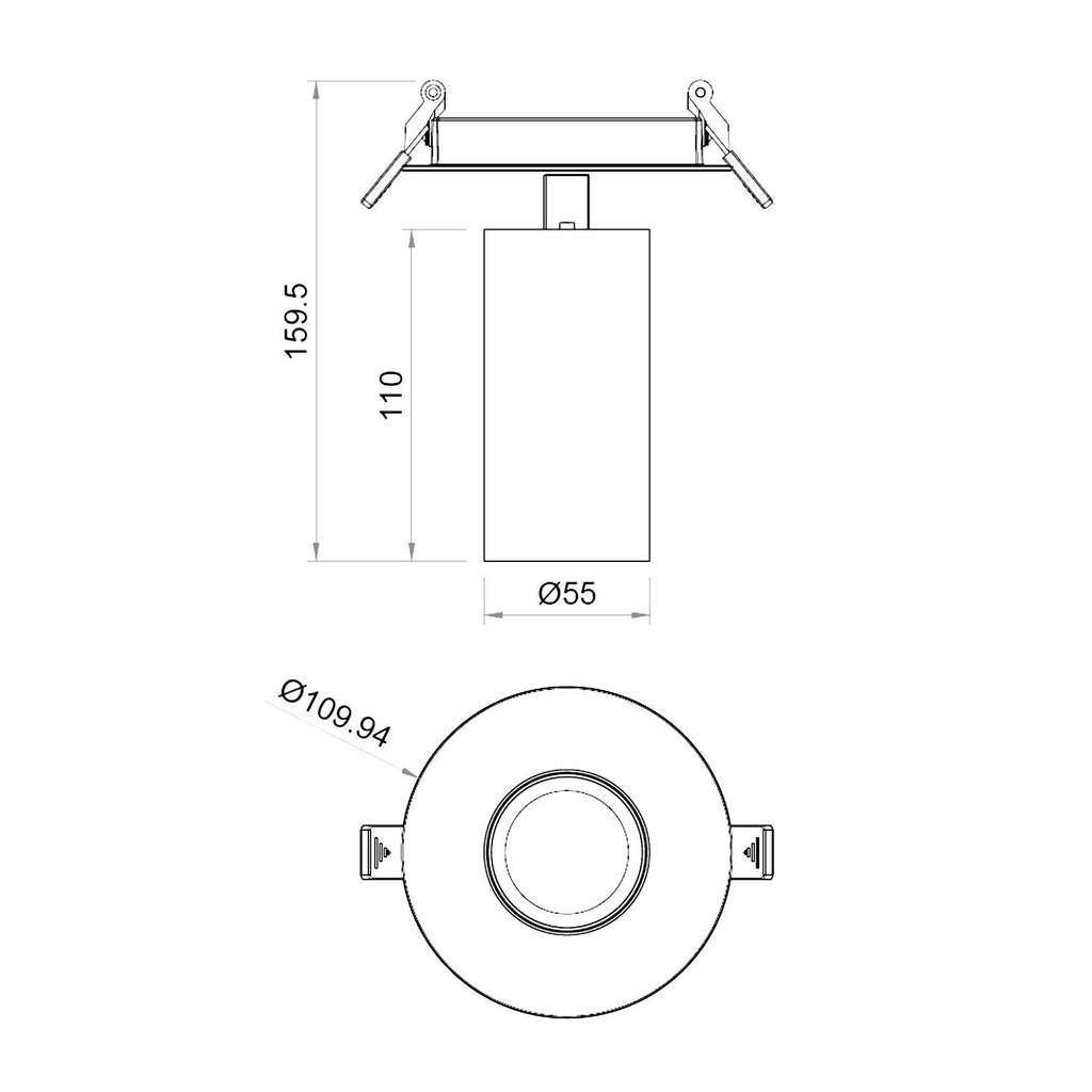 Foco LED Empotrable 9W Aluminio Misoh