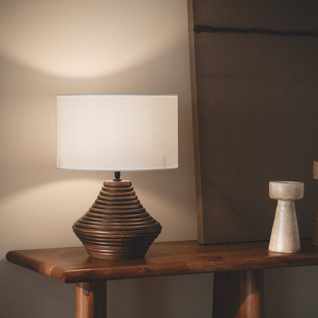 Lámpara de Mesa Madera Akriti ILUZZIA