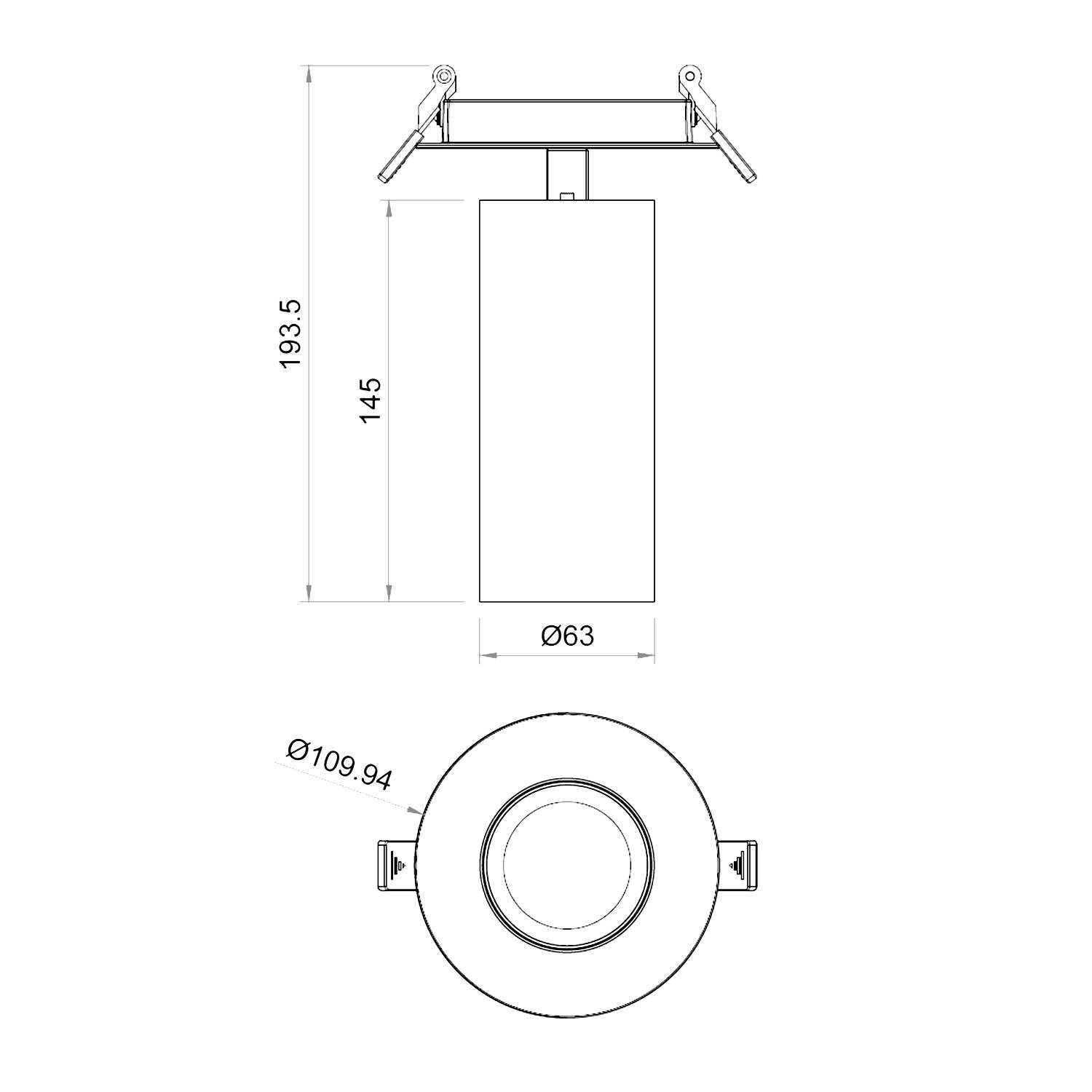 Foco LED Empotrable 18W Aluminio Misoh
