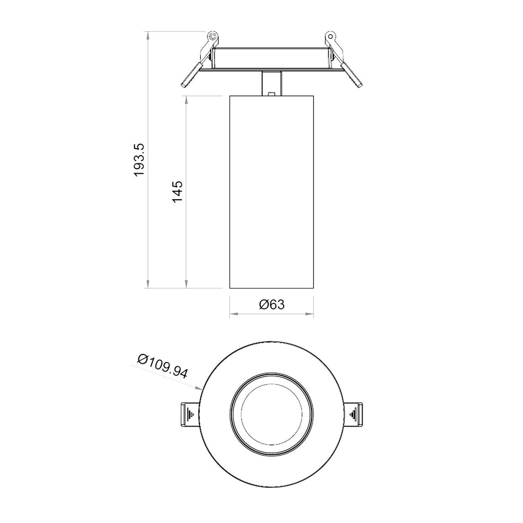 Foco LED Empotrable 18W Aluminio Misoh
