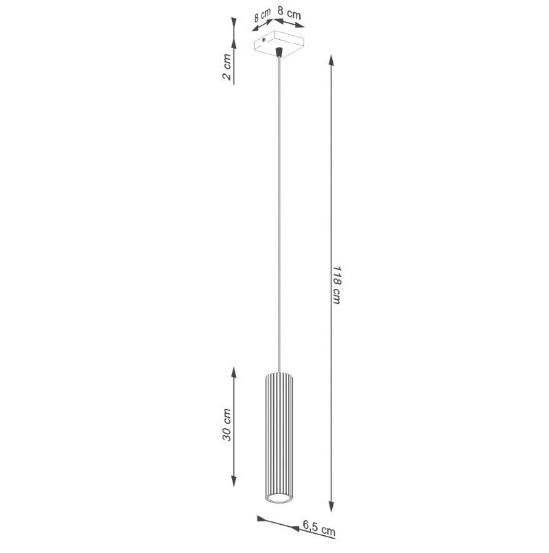 Lámpara Colgante Karbon 1 SOLLUX