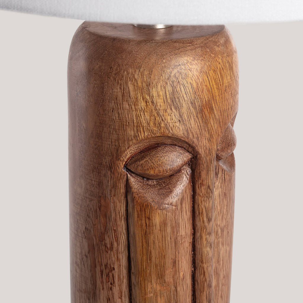 Lámpara de Mesa Madera Tótem ILUZZIA