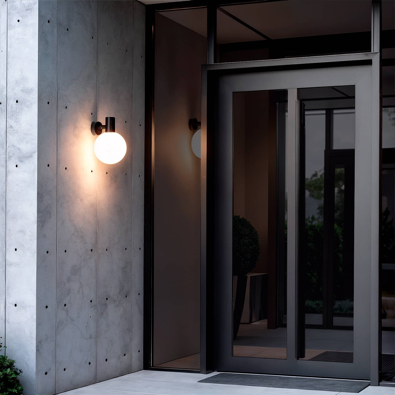 Aplique de Pared Exterior Aluminio Tondu