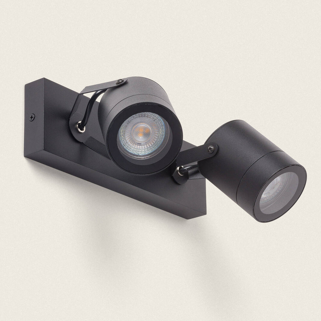 Aplique Exterior Orientable Aluminio 2 Focos Midway