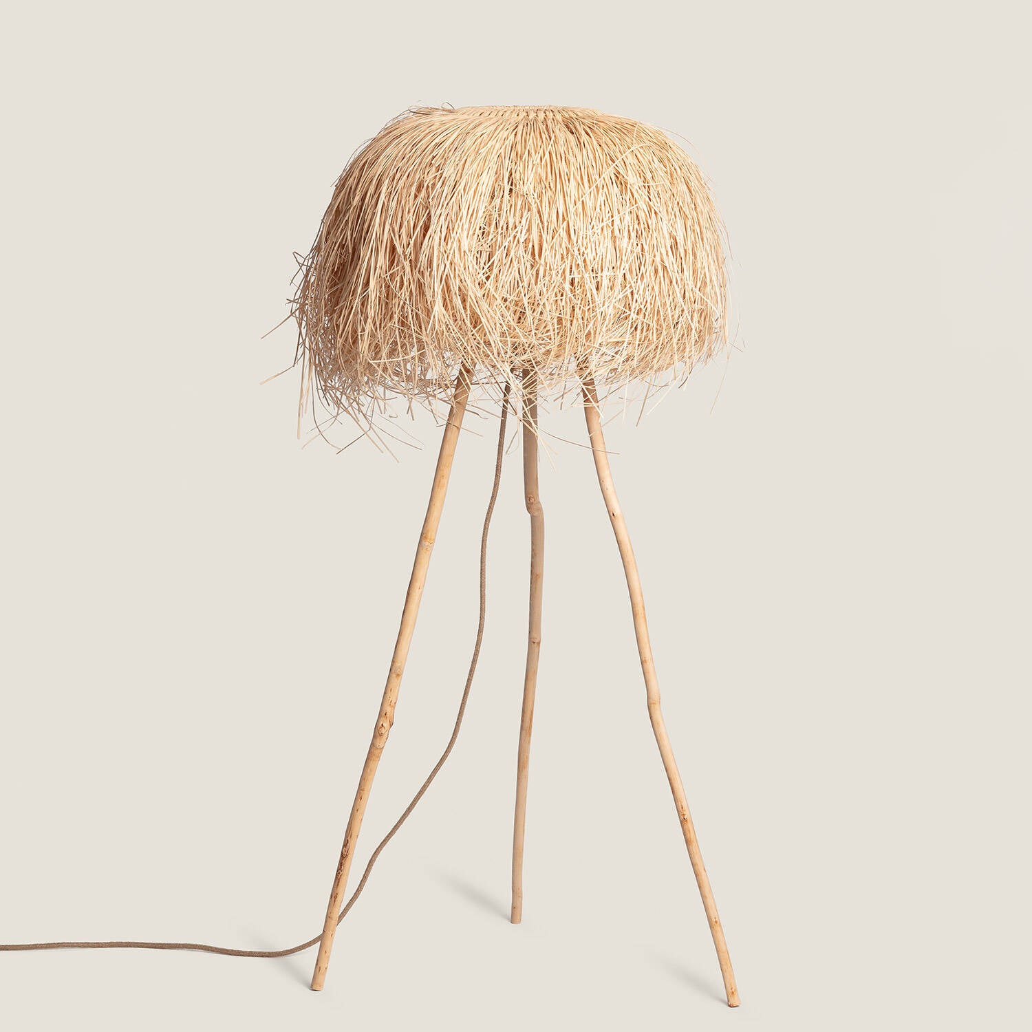 Lámpara de Pie Ratán Lasje