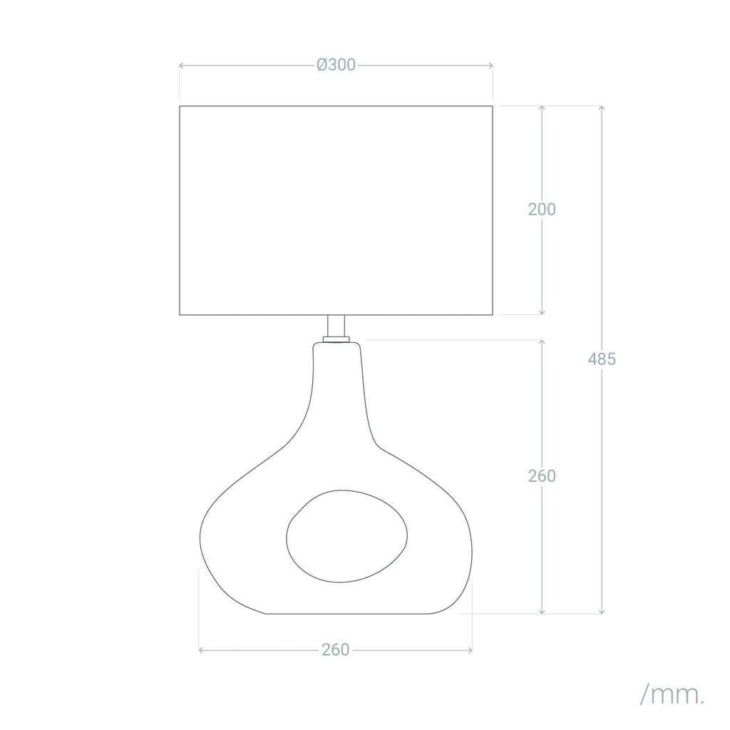 Lámpara de Mesa Cerámica Idala