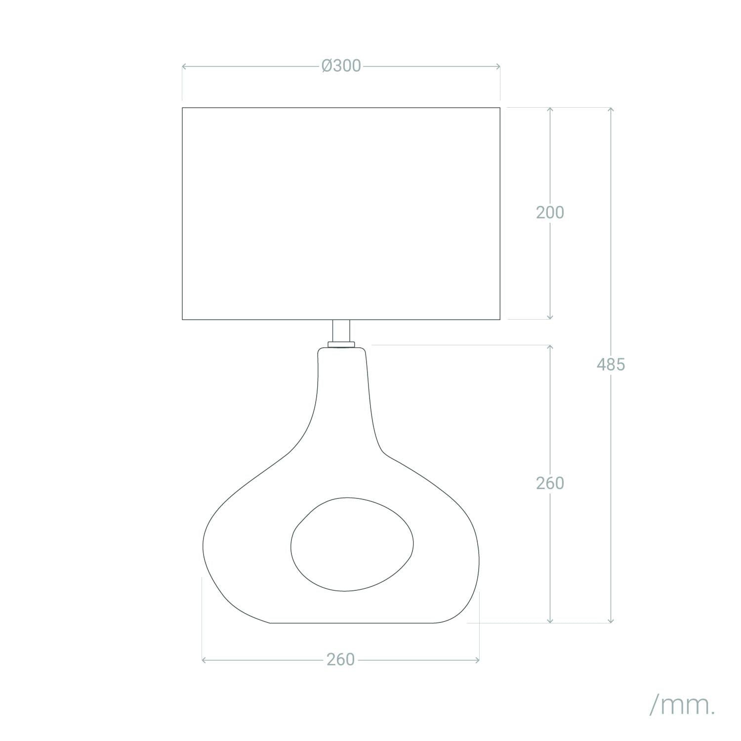 Lámpara de Mesa Cerámica Idala