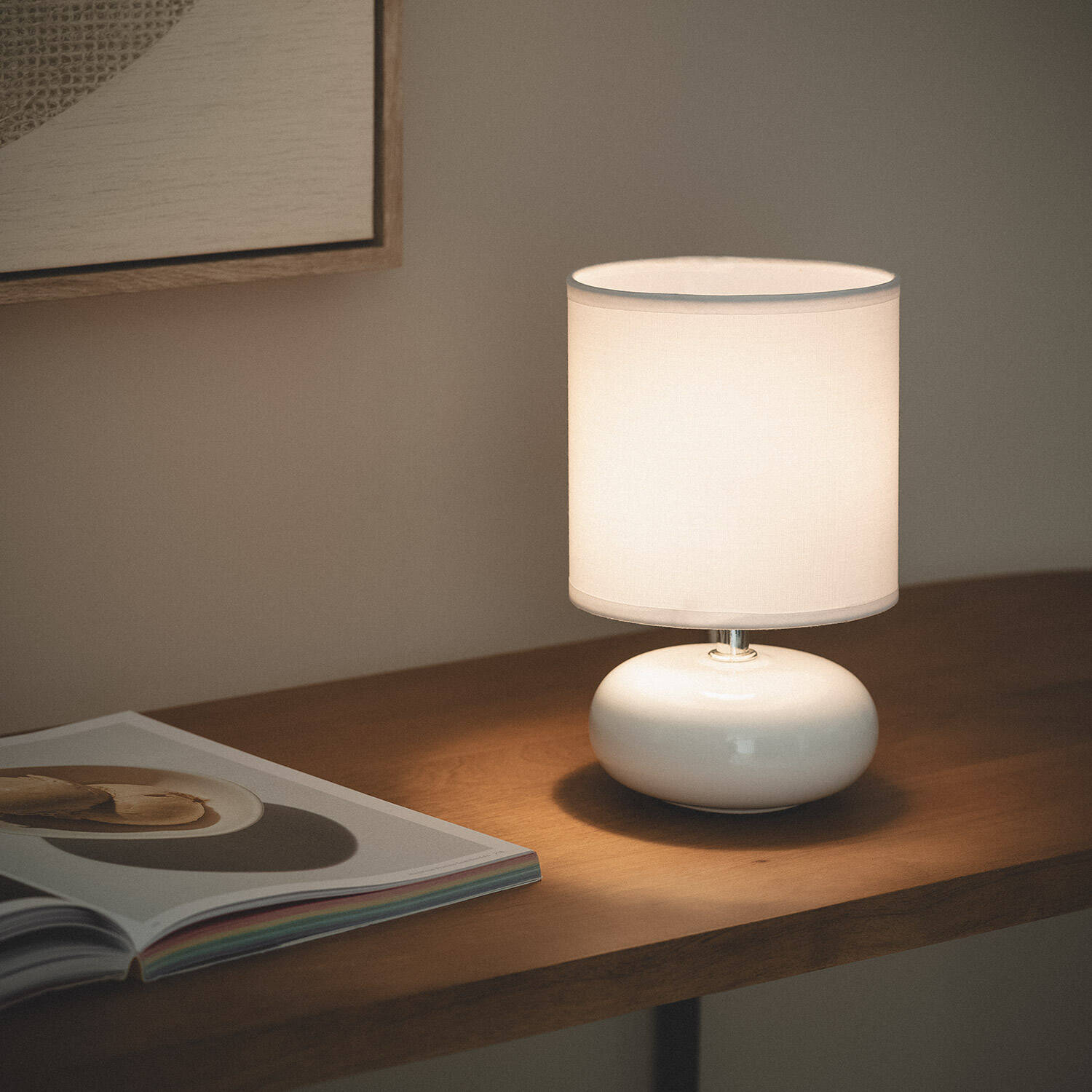 Lámpara de Mesa Cerámica Ava