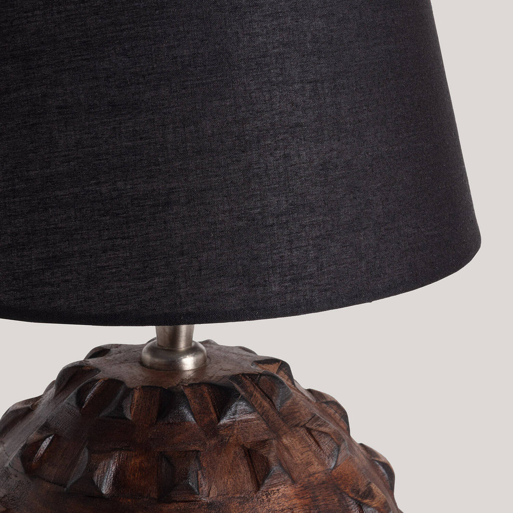 Lámpara de Mesa Madera Samesh II ILUZZIA