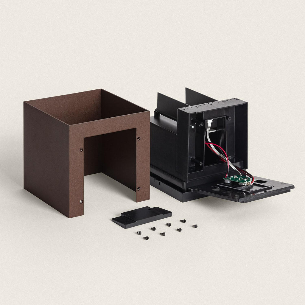 Aplique de Pared Exterior Solar LED Aluminio Denny Square