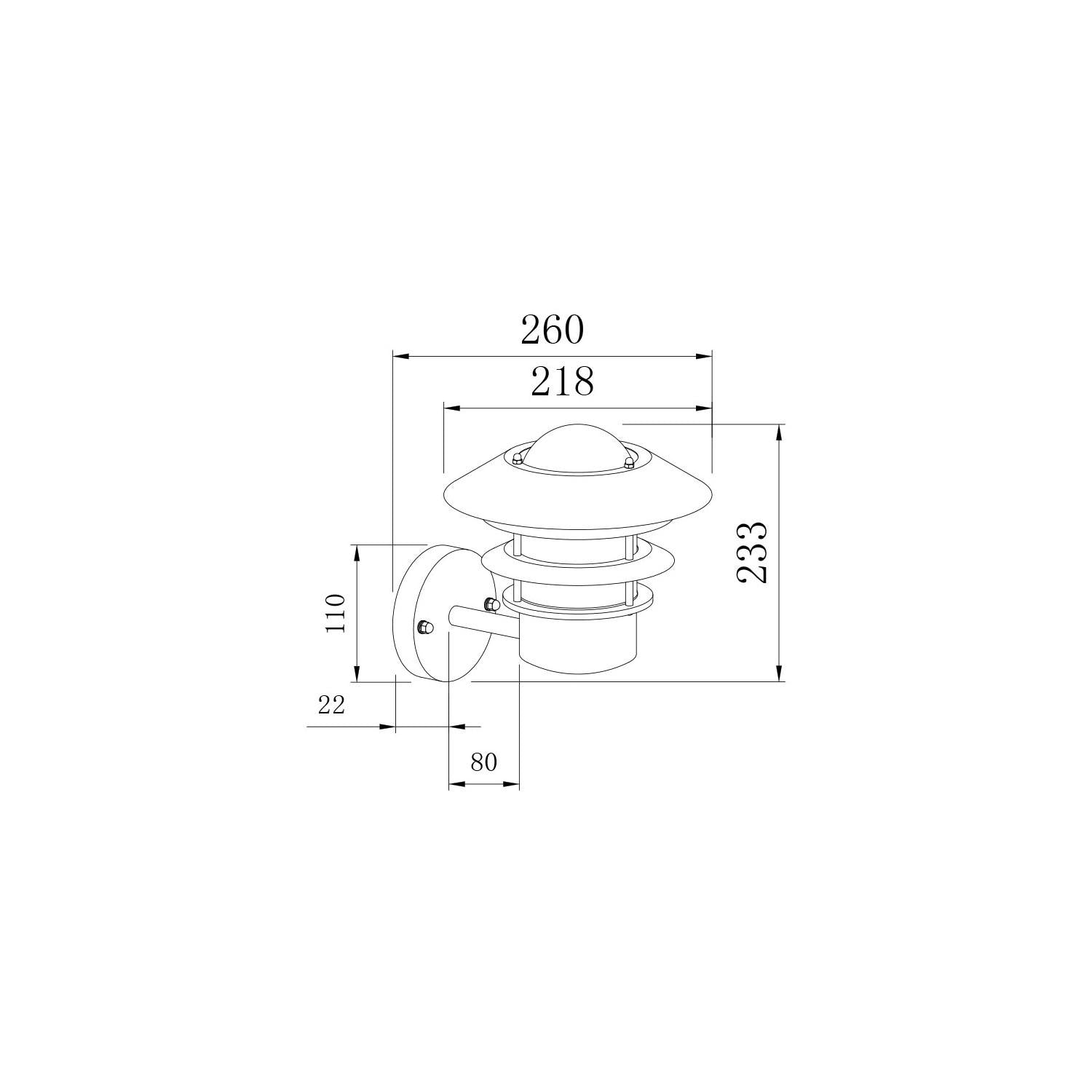 Aplique de Pared Exterior Acero Galvanizado Coastal Stage Inferior