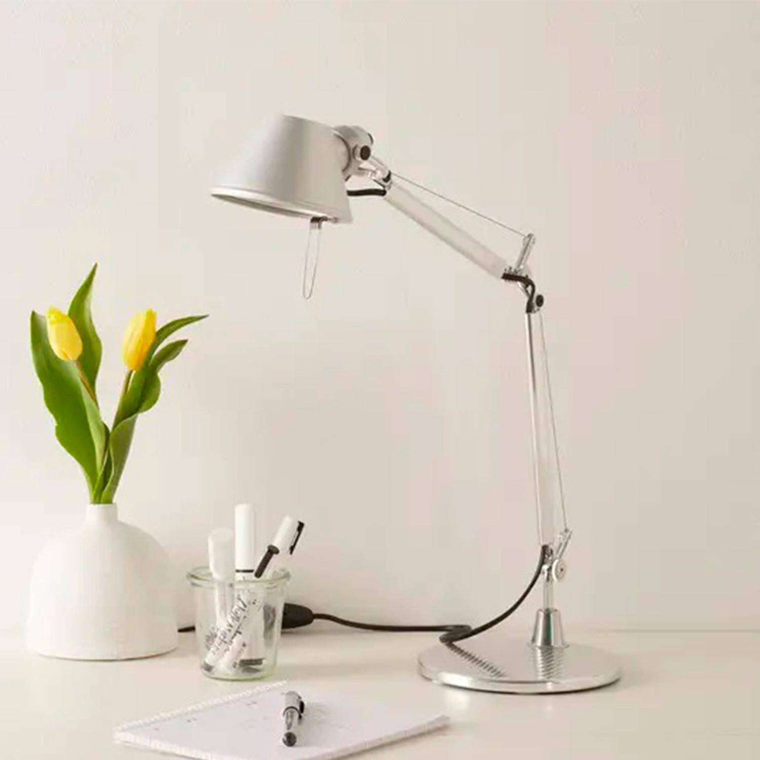 Lámpara de Mesa LED Tolomeo Mini Gris ARTEMIDE