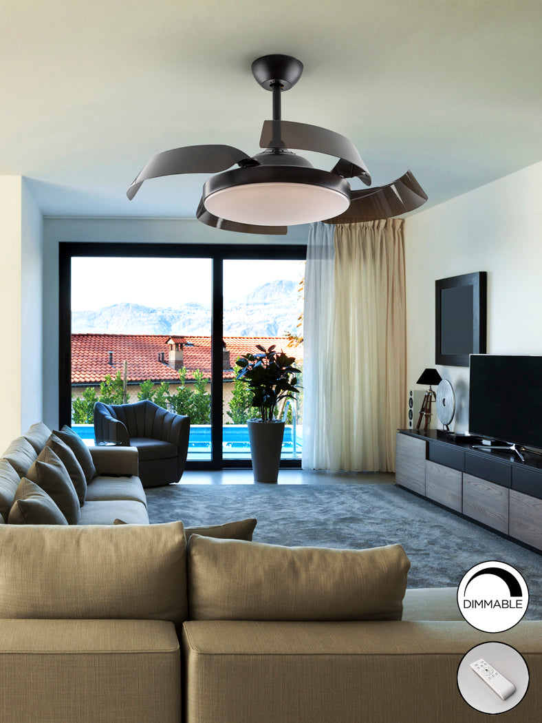 Ventilador de Techo LED ENZO Blanco | Negro Ø107cm