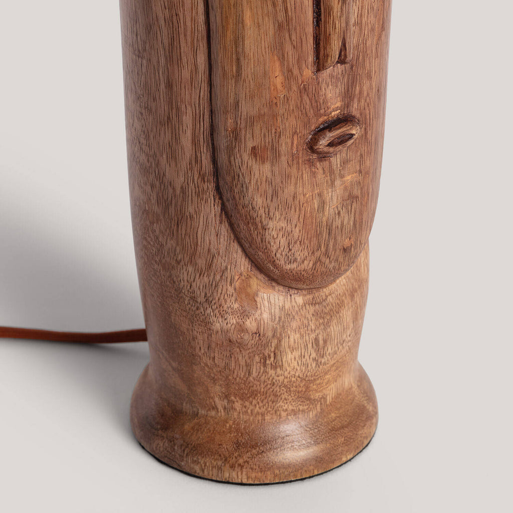 Lámpara de Mesa Madera Tótem ILUZZIA
