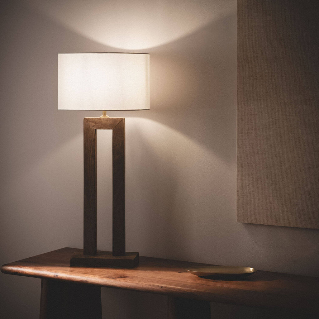 Lámpara de Mesa Madera Abner
