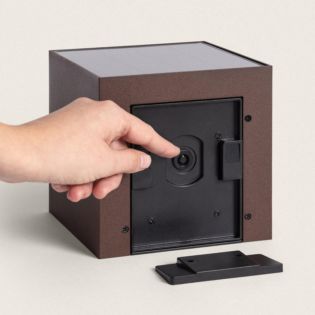 Aplique de Pared Exterior Solar LED Aluminio Denny Square