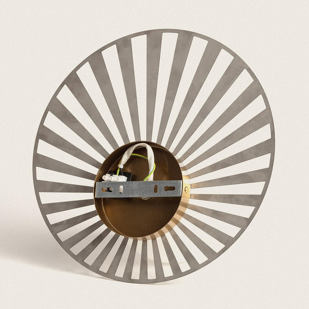 Aplique de Pared de Metal y Cristal Becquer