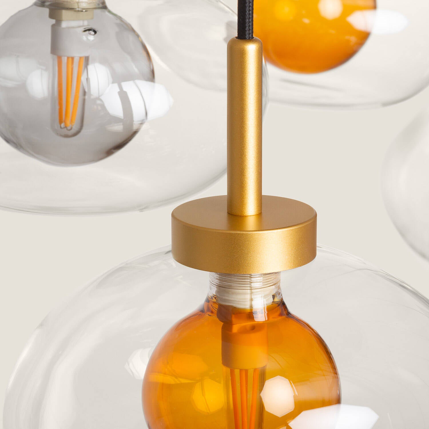 Lámpara Colgante Aluminio Hassi 12 Focos