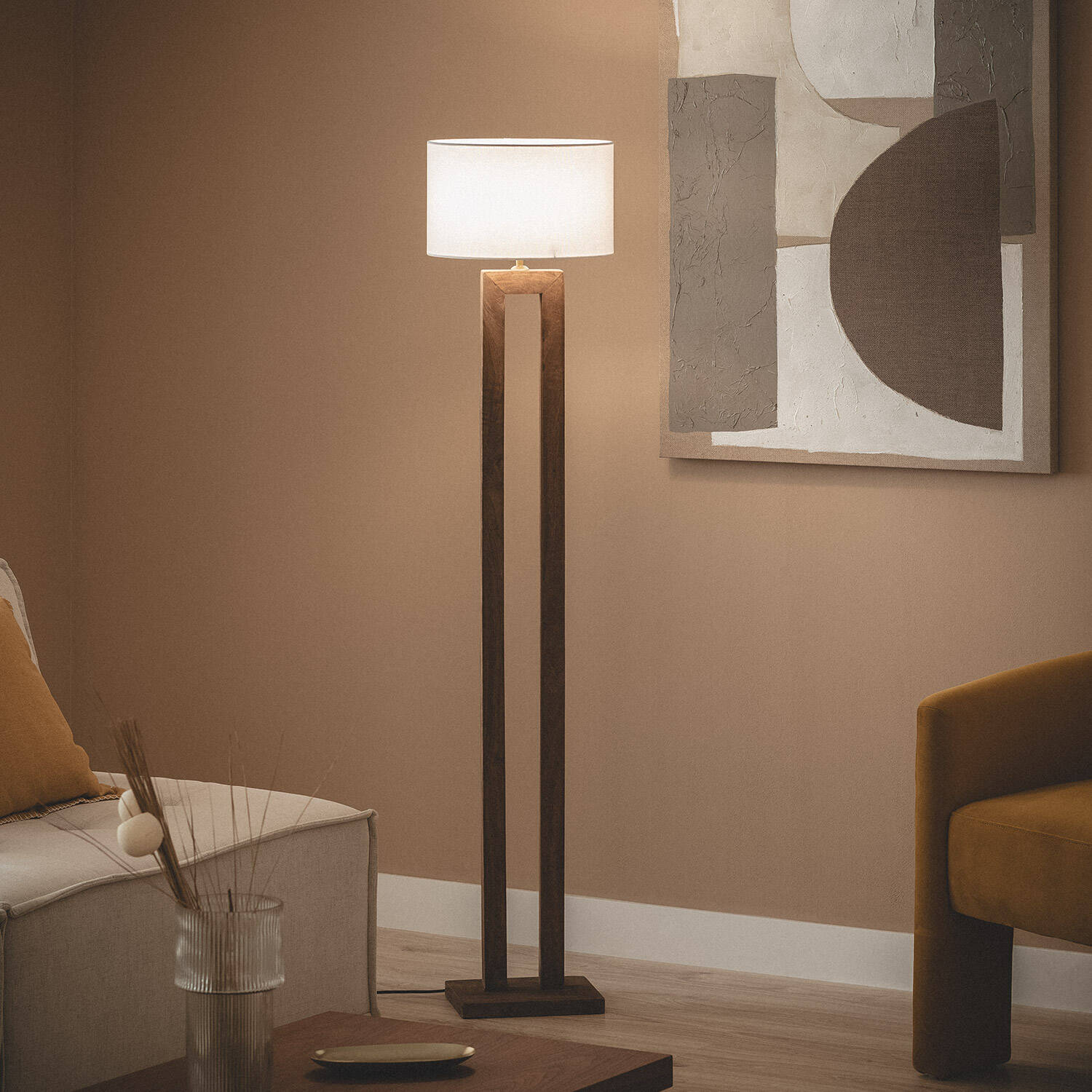 Lámpara de Pie Madera Abner