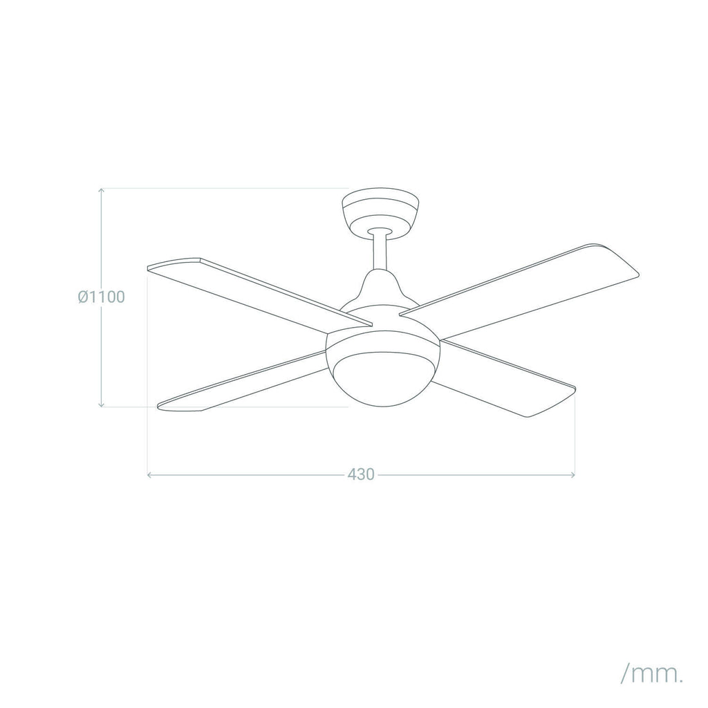 Ventilador de Techo Navy Niquel 110cm WiFi