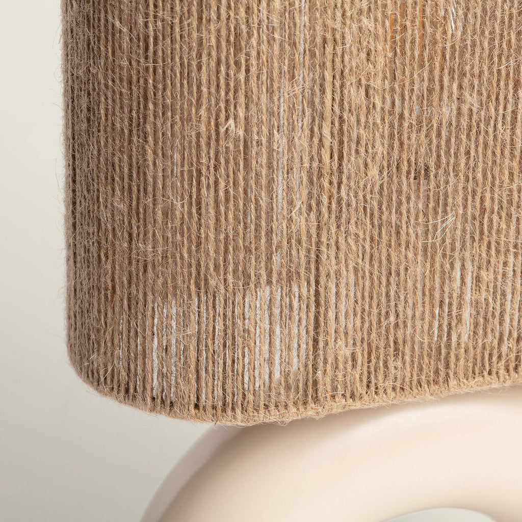 Lámpara de Mesa Cerámica y Cuerda Natural Callie