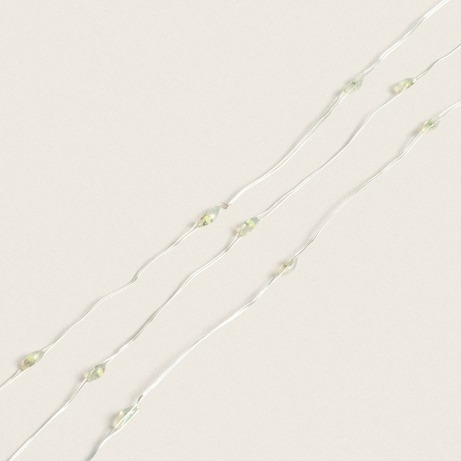 Guirnalda Exterior Alambre LED Batería 2m Blanco Frío