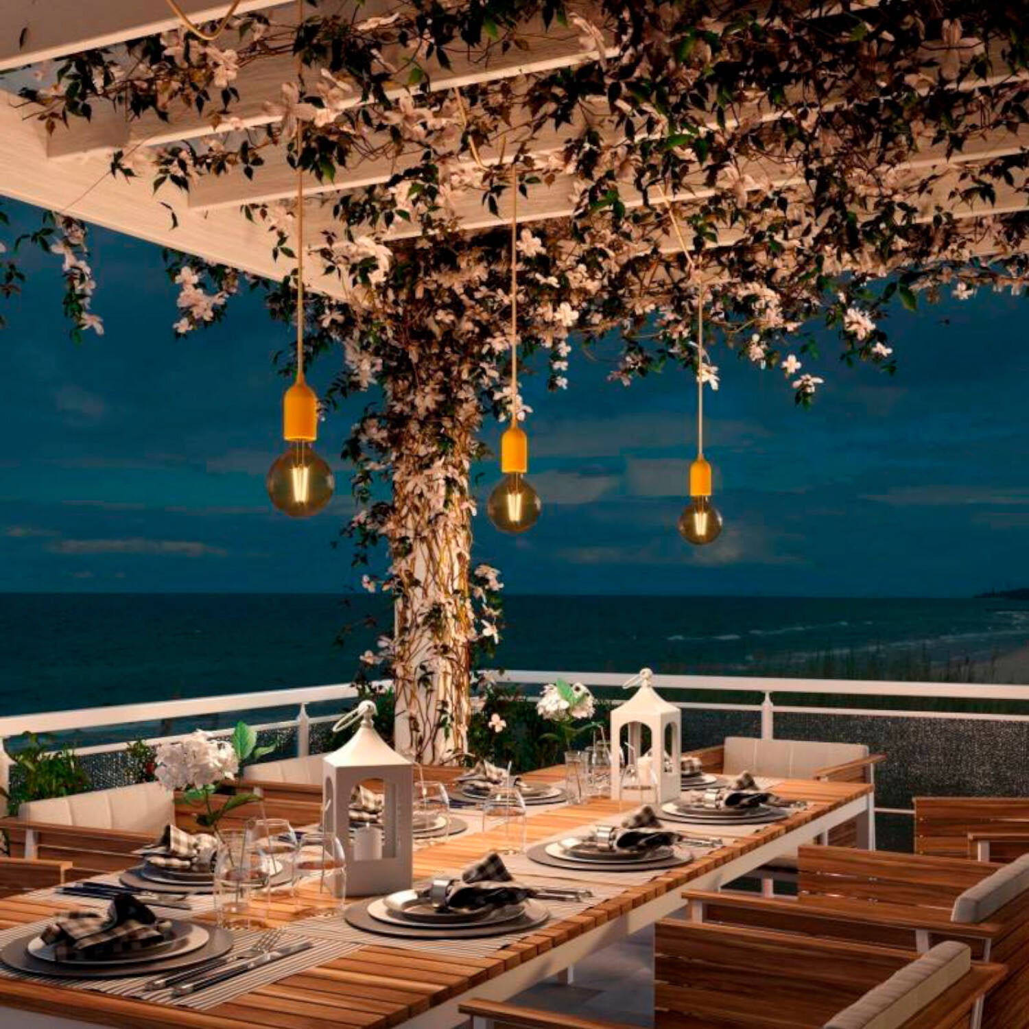 Lámpara Colgante para Exterior IP65 Eiva Pastel Creative-Cables PDEMUPA50SN06