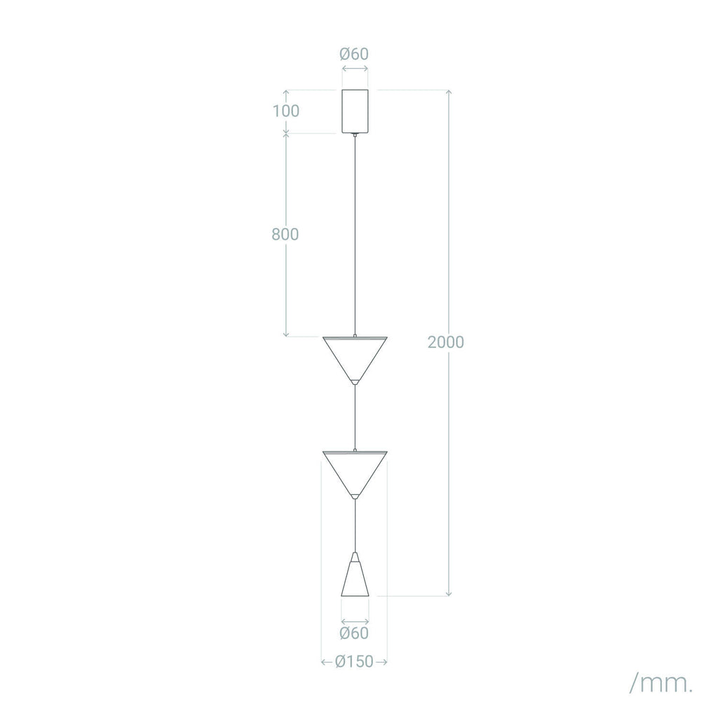 Lámpara Colgante LED 13W Metal Tadim