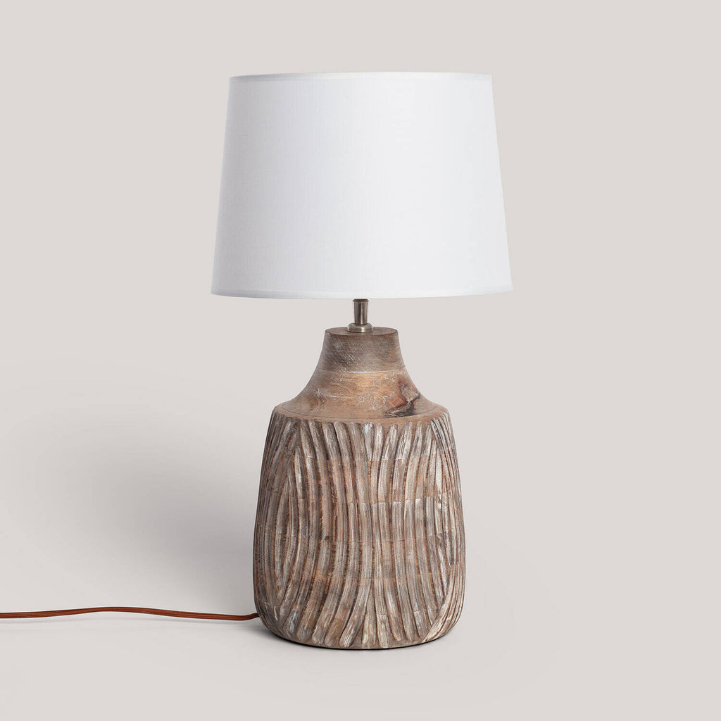 Lámpara de Mesa Madera Tanmay ILUZZIA