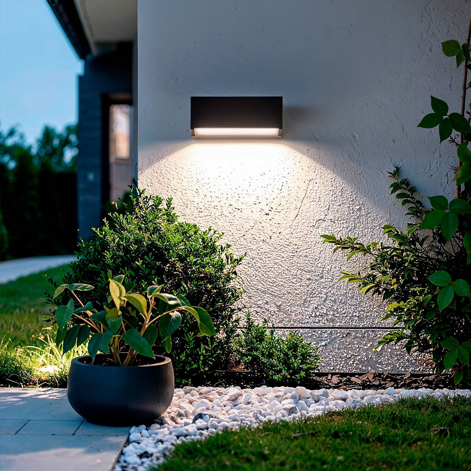 Baliza Exterior LED 3W Superficie Pared Rectangular Tunez