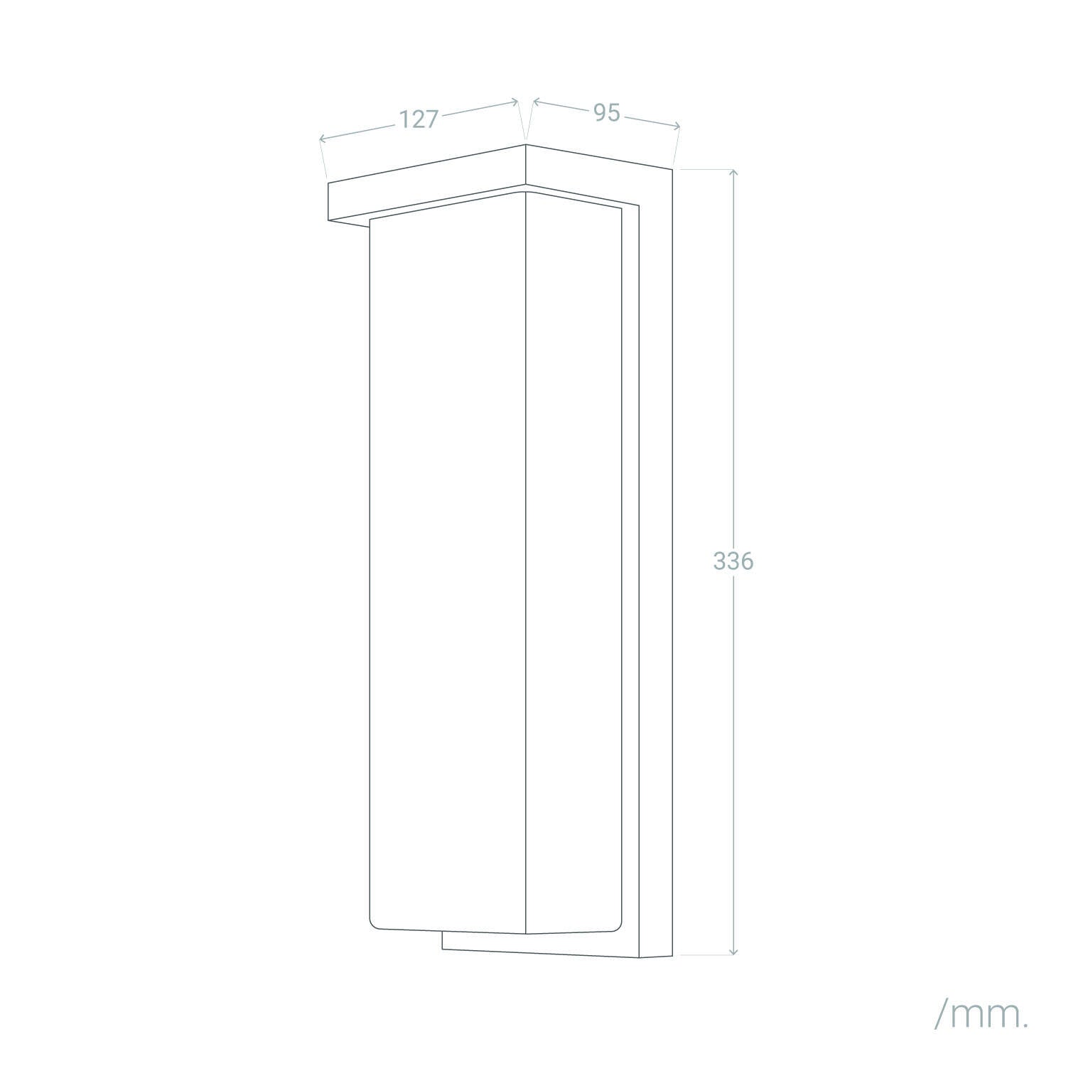 Aplique de Pared Exterior LED 22W Aluminio Tyron
