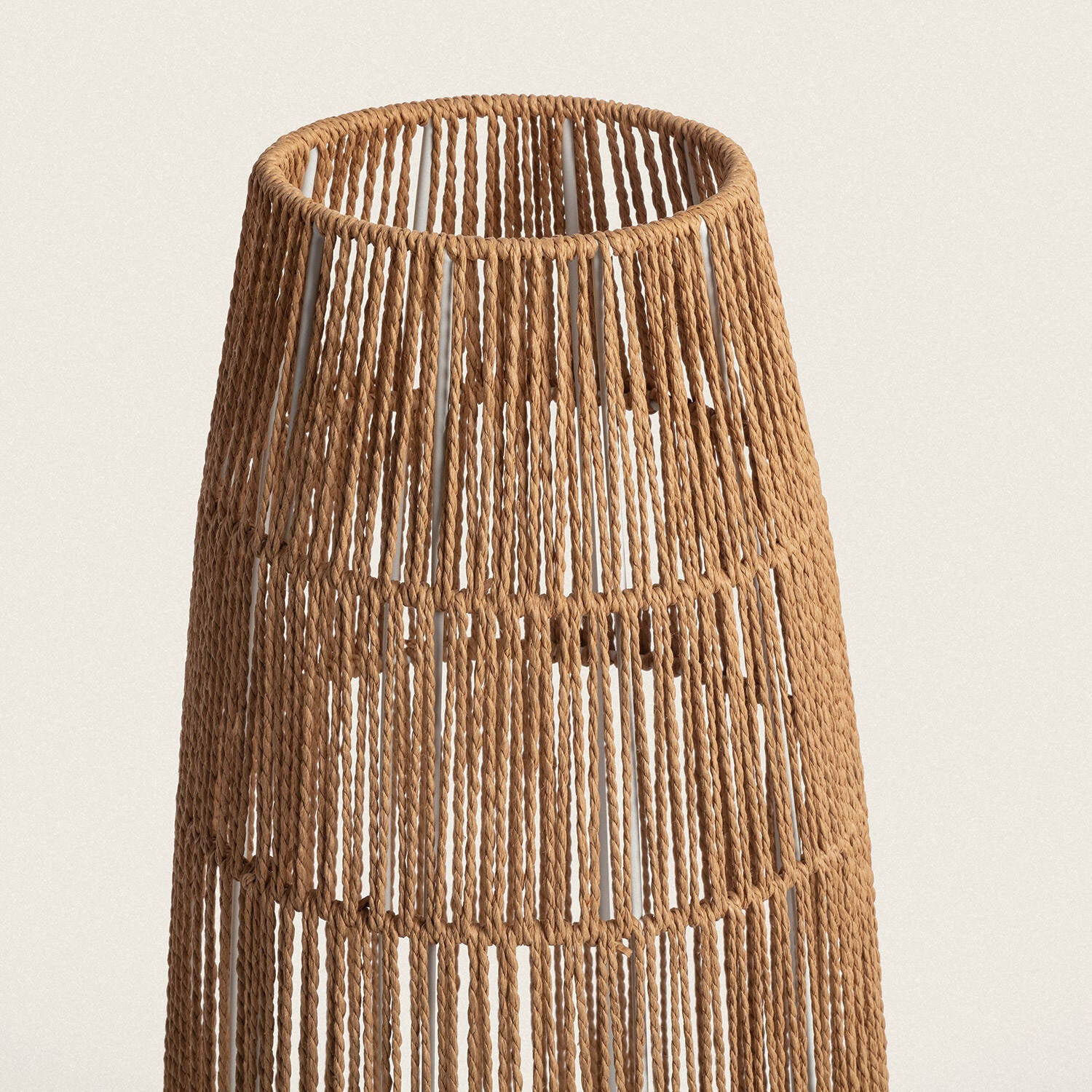 Lámpara de Pie Papel Trenzado Satie