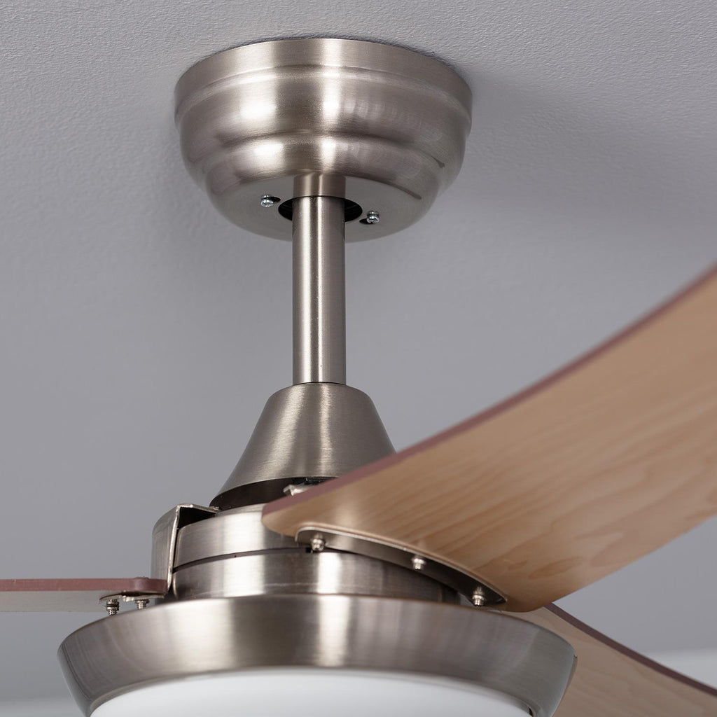 Ventilador de Techo Silencioso Neil Madera 107cm Motor DC
