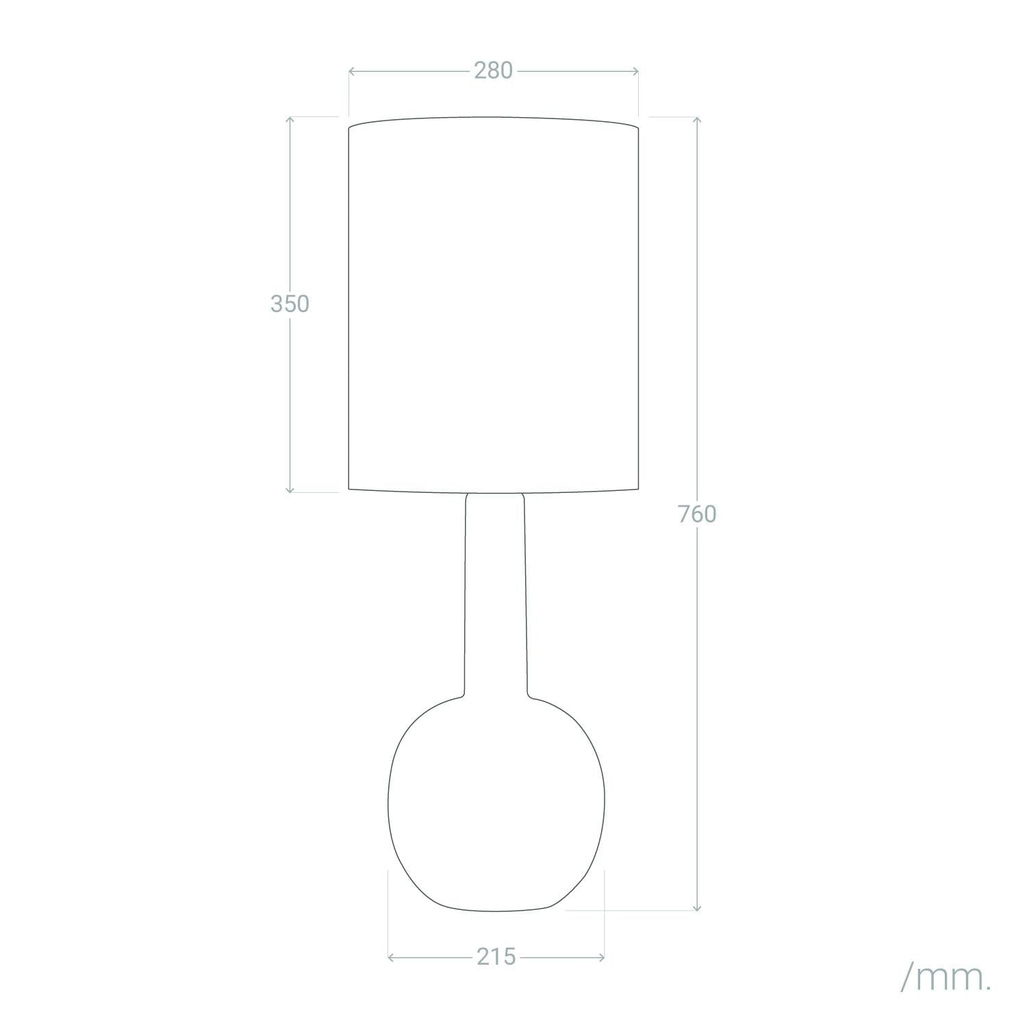 Lámpara de Mesa de Porcelana Guldan