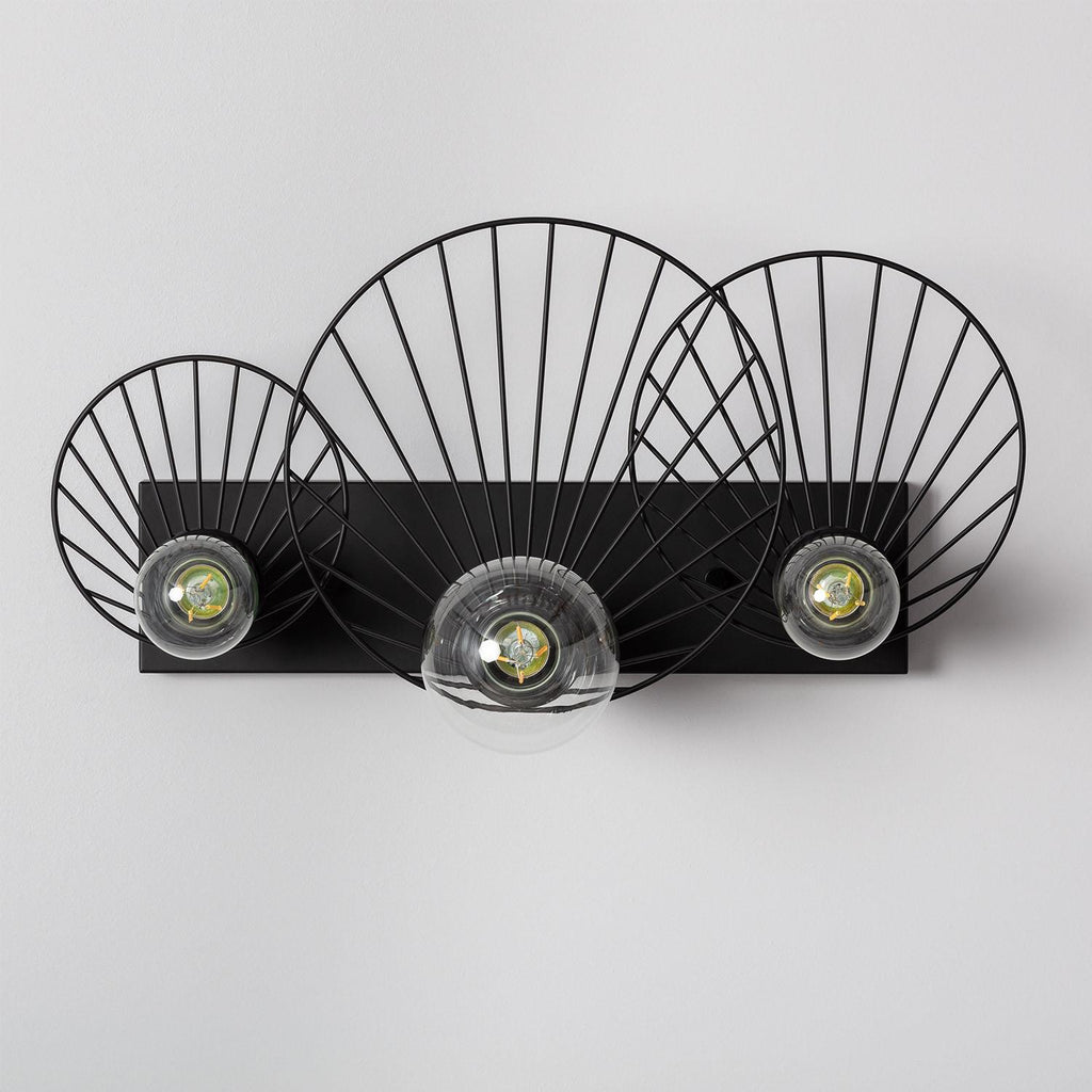 Aplique de Pared de Metal 3 Focos Kibanda Koto