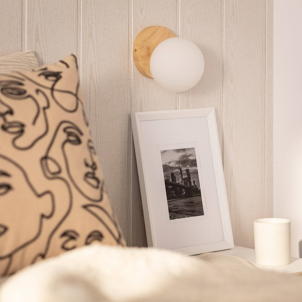 Aplique de Pared de Madera Kamulo