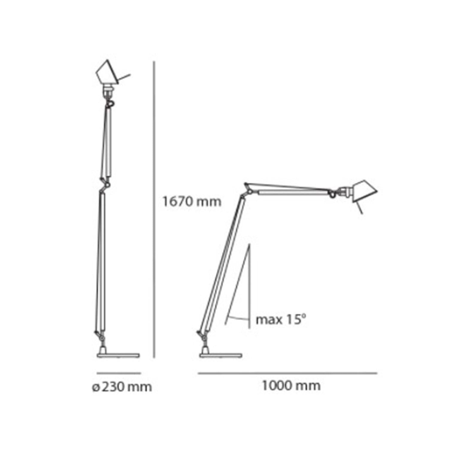 Lámpara de Pie Tolomeo Lectura ARTEMIDE