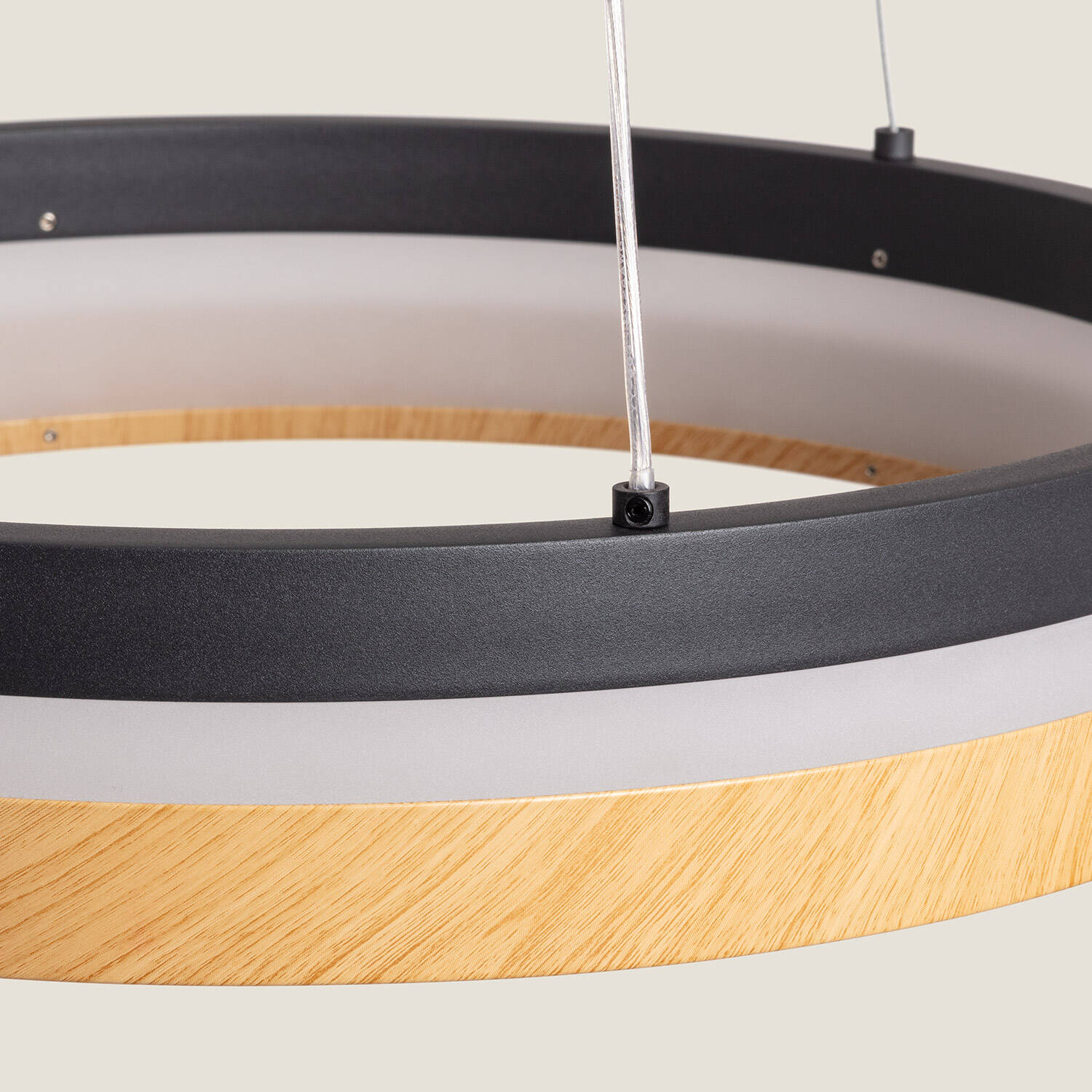 Lámpara Colgante LED 30W Acero Dazala