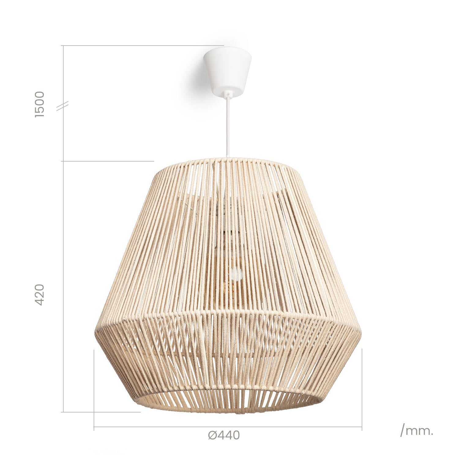 Lámpara Colgante Cuerda Bris Diantha