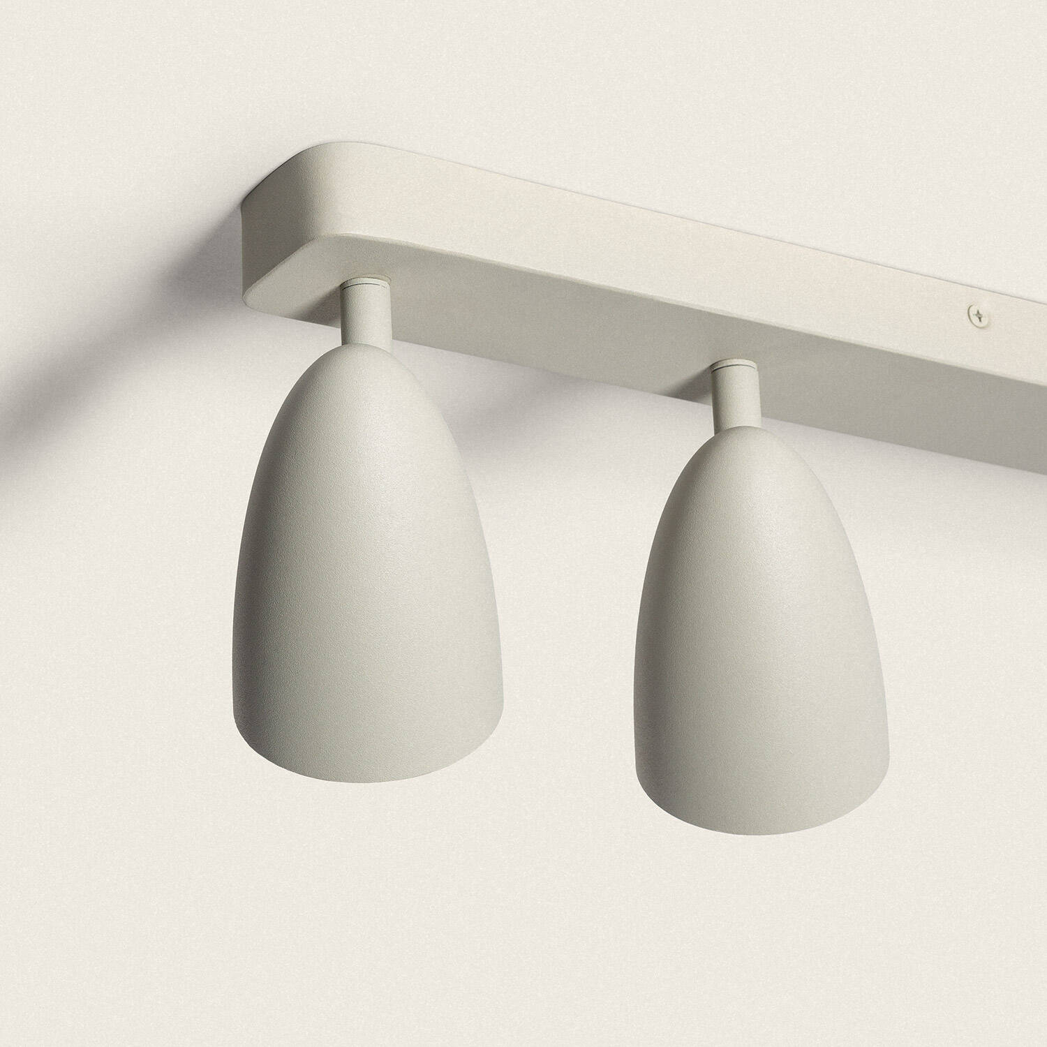 Aplique Aluminio Rectangular Adrien 4 Focos