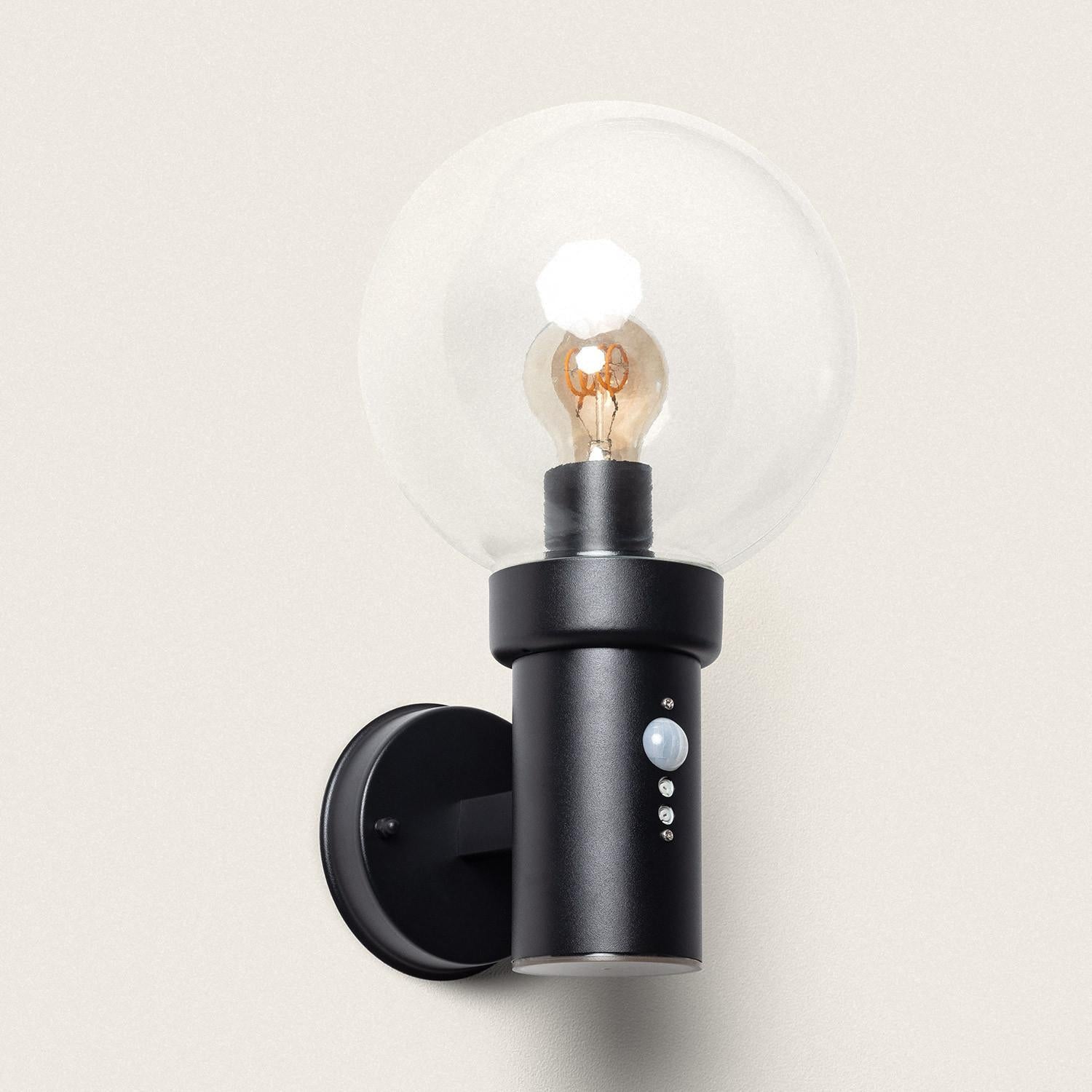 Aplique de Pared Exterior Acero Inoxidable con Sensor PIR Optic