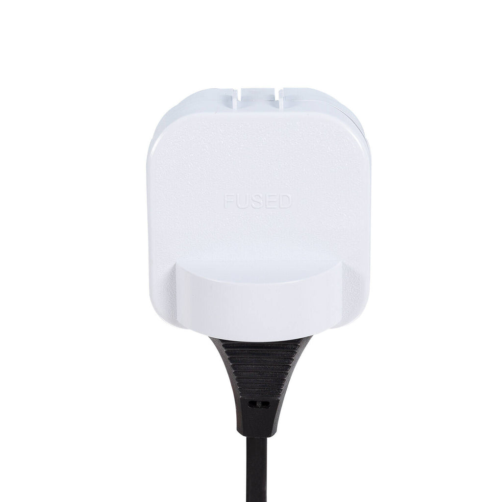 Adaptador Enchufe Tipo E (EU) Cabezal Ancho Con Cable Recto a Enchufe Tipo G (UK)